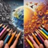 The Difference Between Graphite and Colored Pencil Art