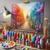 Exploring artistic properties of spray & oil paint -an insightful comparison