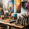 Exploring the Unique Artistry of Encaustic and Spray Paint Techniques